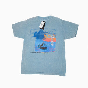 Philcos Graphic Short Sleeve Tee Pastel Blue Size M 3652